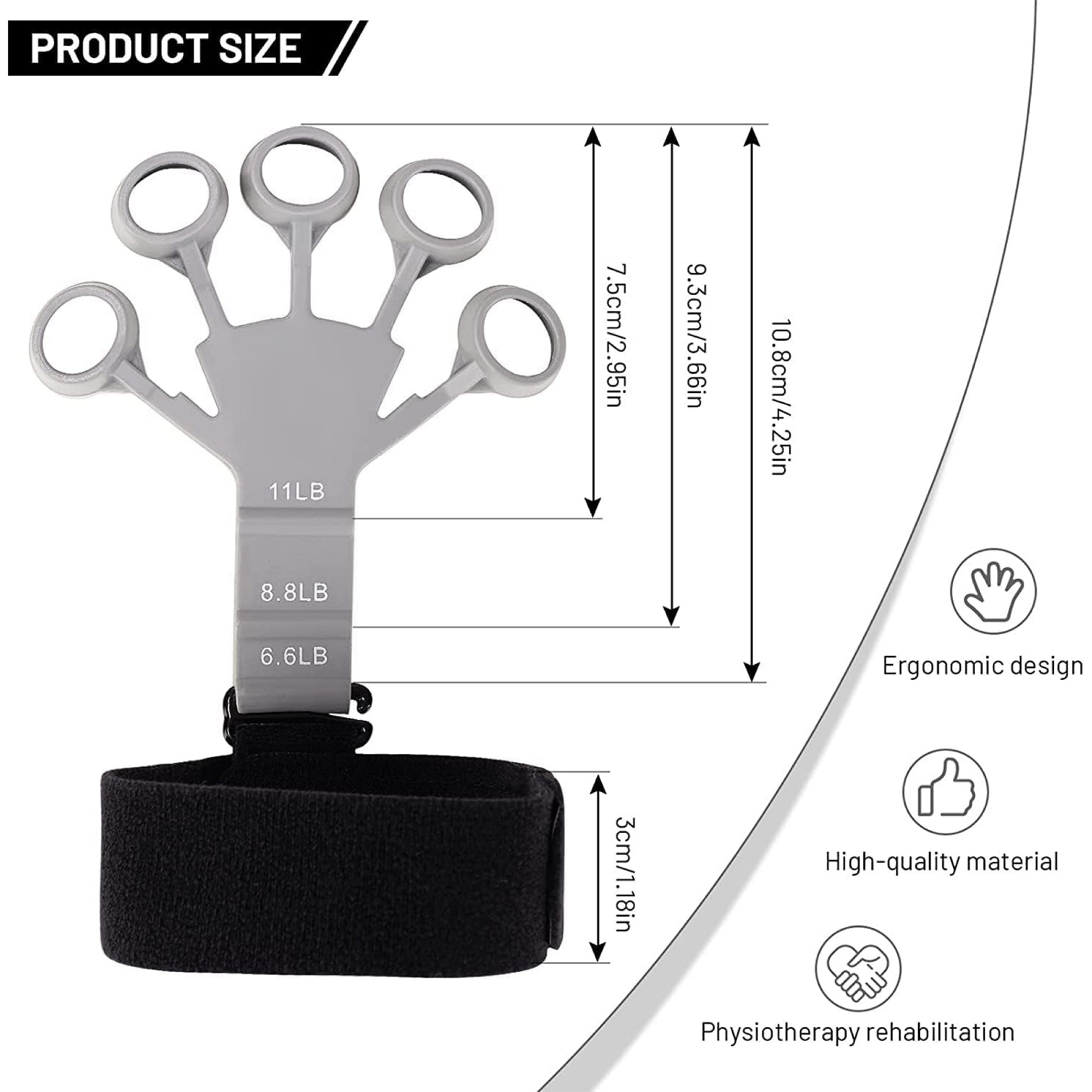 Ejercitador Para Dedos Manos Ajustable